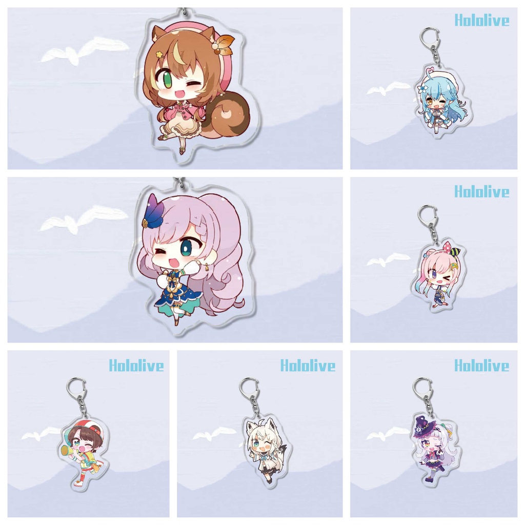 ( Mica trong acrylic ) Móc khóa IN HÌNH Hololive ver NHÁY MẮT xinh xắn anime chibi game xinh xắn quà tặng độc đáo