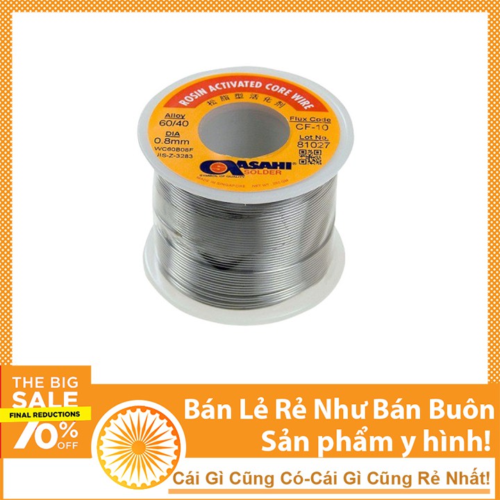 Các Loại Thiếc Hàn Asahi (60%) Dễ Nóng Chảy, Bám Dính Tốt, Mối Hàn Bóng Đẹp