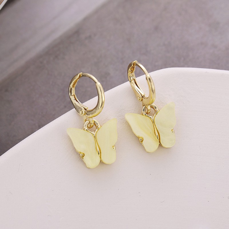 Bông Tai Mặt Hình Bướm Thời Trang Hàn Quốc Cho Nữ