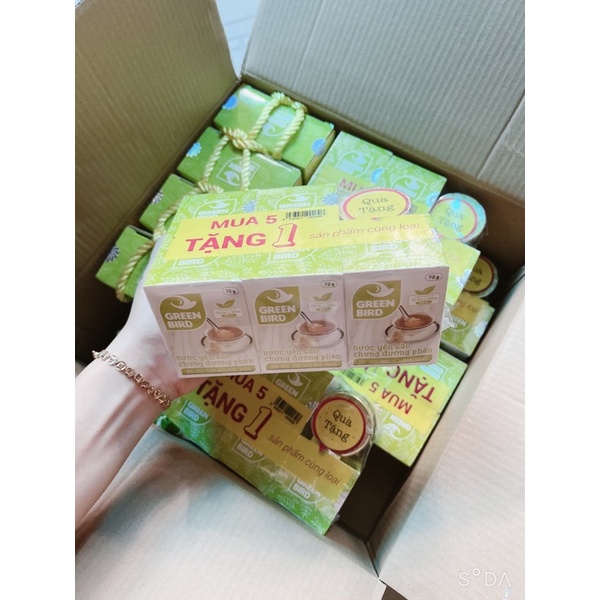 Yến Sào Chưng Đường Phèn 6 hũ x 72gr