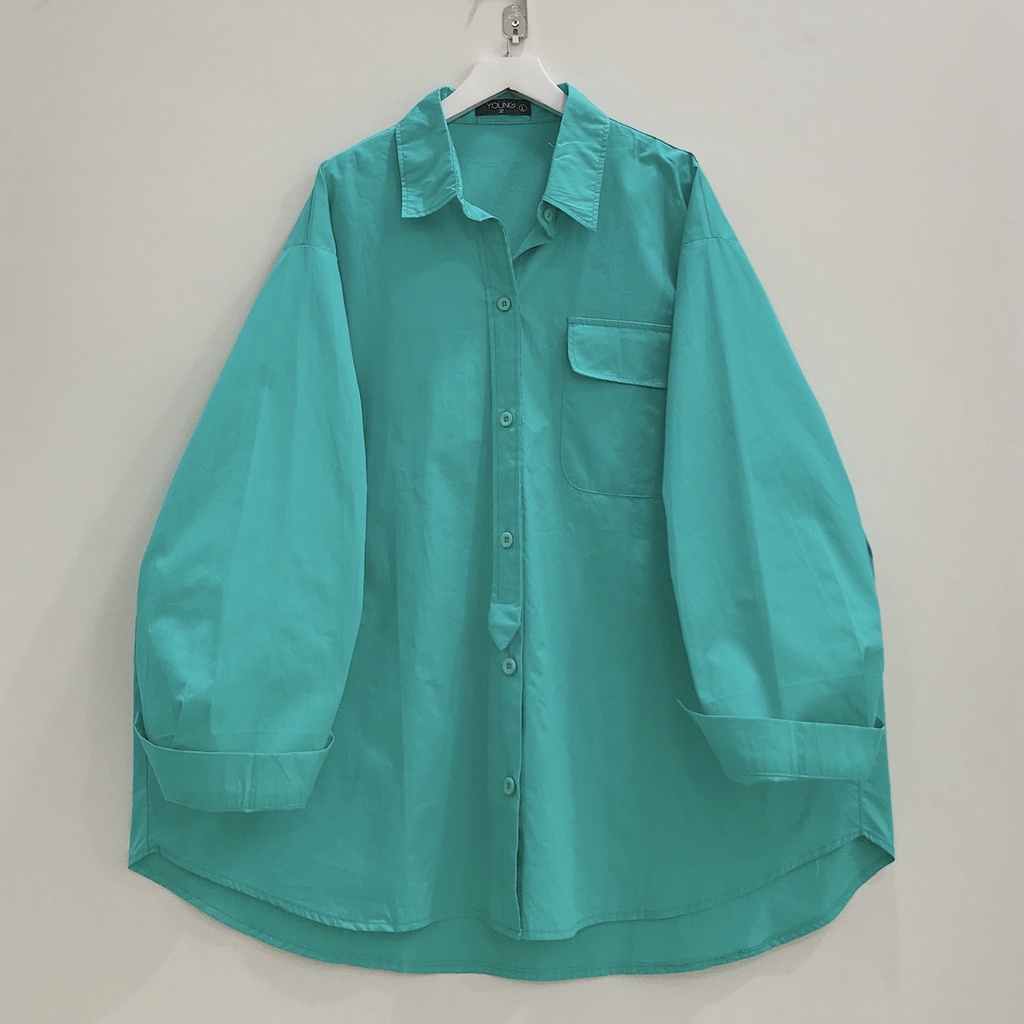 Áo Sơ Mi Nữ Tay Dài JEM CLOSET Form Rộng Chất Xi Cotton Style Trẻ Trung NESTREE 10392