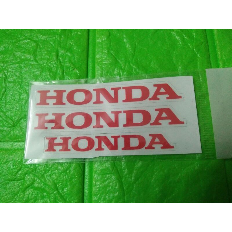 Bộ tem chữ honda màu đỏ
