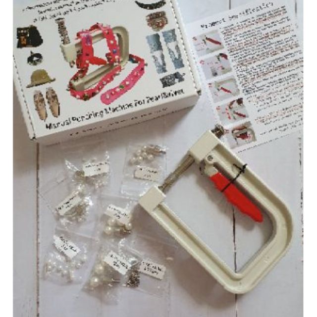 Kìm bấm hạt trai nhựa ( gồm 6 cữ khuôn)