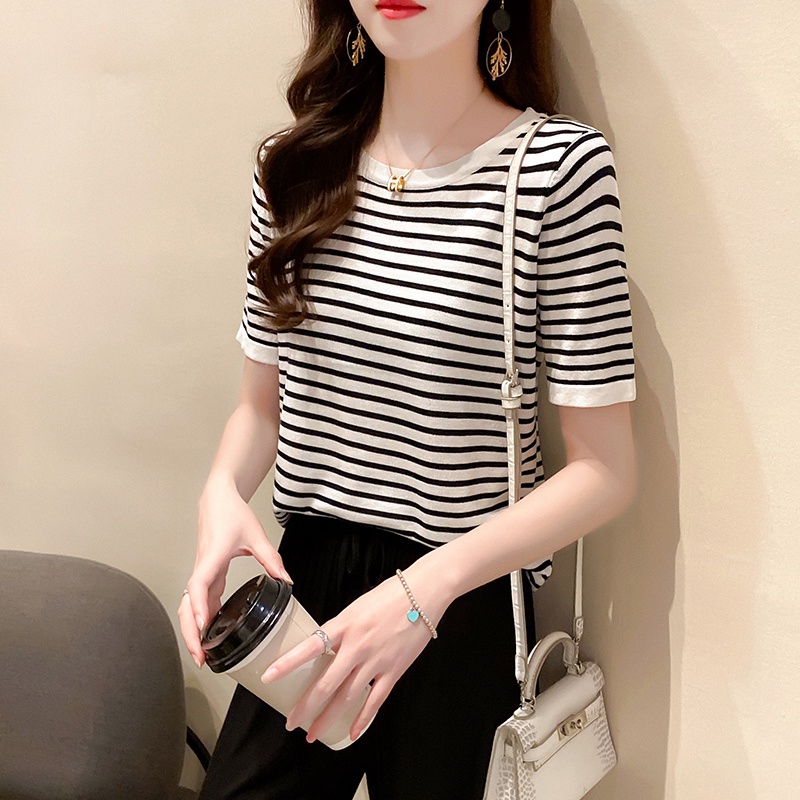 NRVP Áo Cardigan Dệt Kim Tay Ngắn Dáng Rộng Phong Cách Hàn Quốc