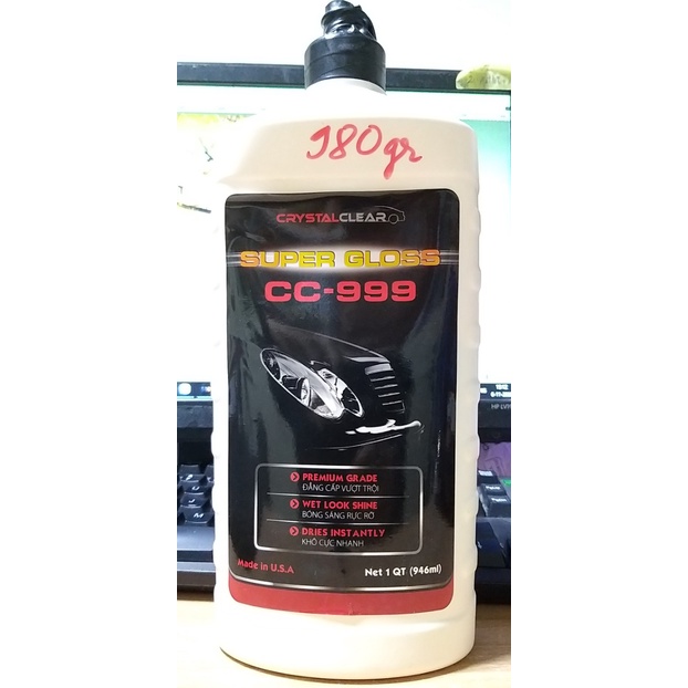 Xi lau bóng hoàn thiện Siêu bóng Siêu tốc CC999 - Tự thao tác ở nhà dễ dàng - Giữ bề mặt bóng ôtô, xe máy, gỗ,.v.v...
