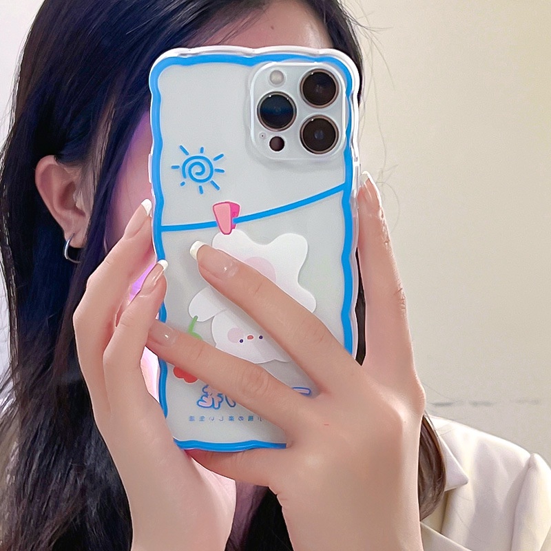 Ốp lưng iphone Ốp Điện Thoại Silicon Trong Suốt Họa Tiết Sóng Biển Lớn Cho Iphone 13Pro 12 6 7 8p xs xr 11P-14 Dinuo case