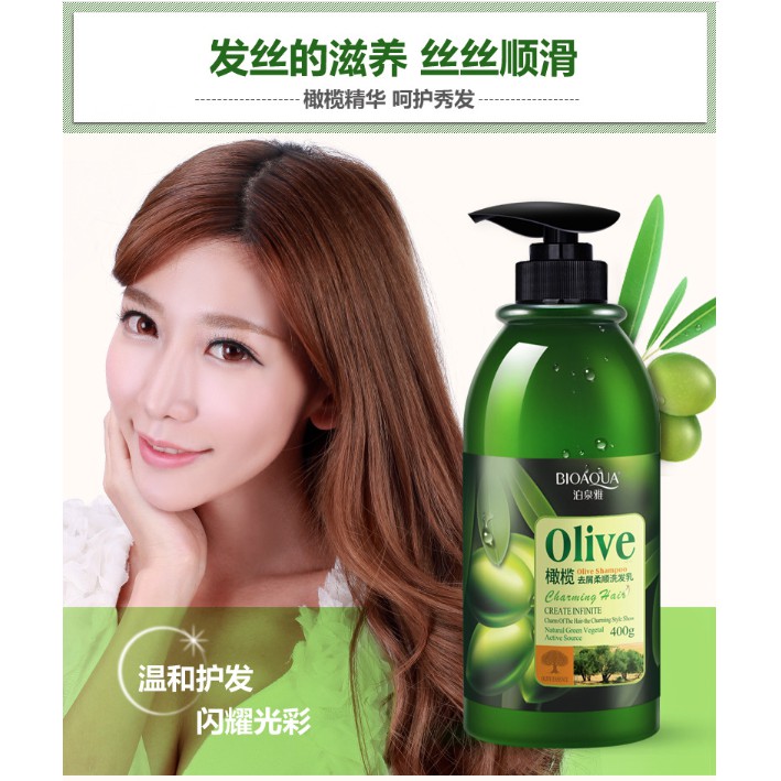 Dầu gội Bioaqua Olive 400ml - Siêu phẩm dưỡng tóc | BigBuy360 - bigbuy360.vn