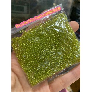 (goi 100g)Hạt cườm tấm nhiều màu