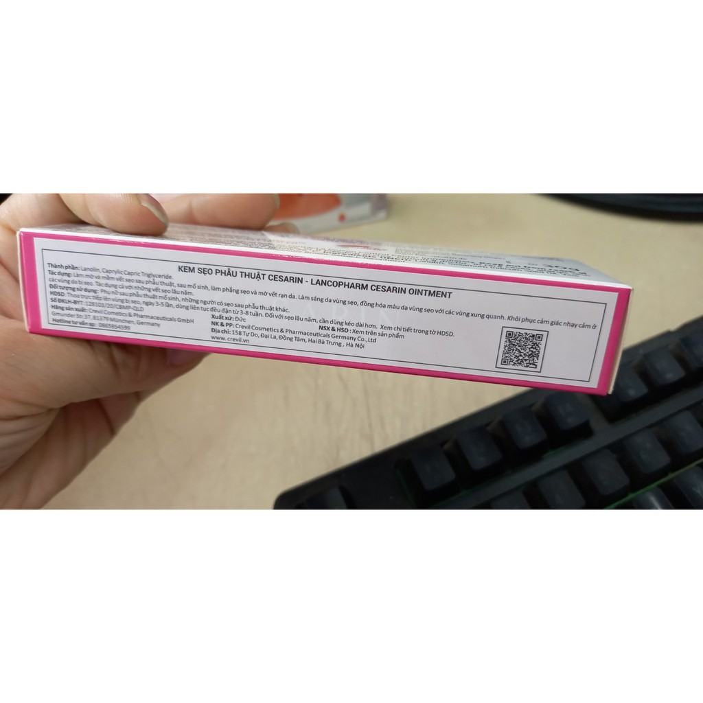 Kem Làm Mờ Sẹo Sau Phẫu Thuật Lancopharm Cesarin Ointment 30g | BigBuy360 - bigbuy360.vn