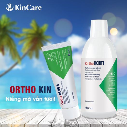 Nước súc miệng Ortho Kin 500ml cho răng niềng, răng chỉnh nha