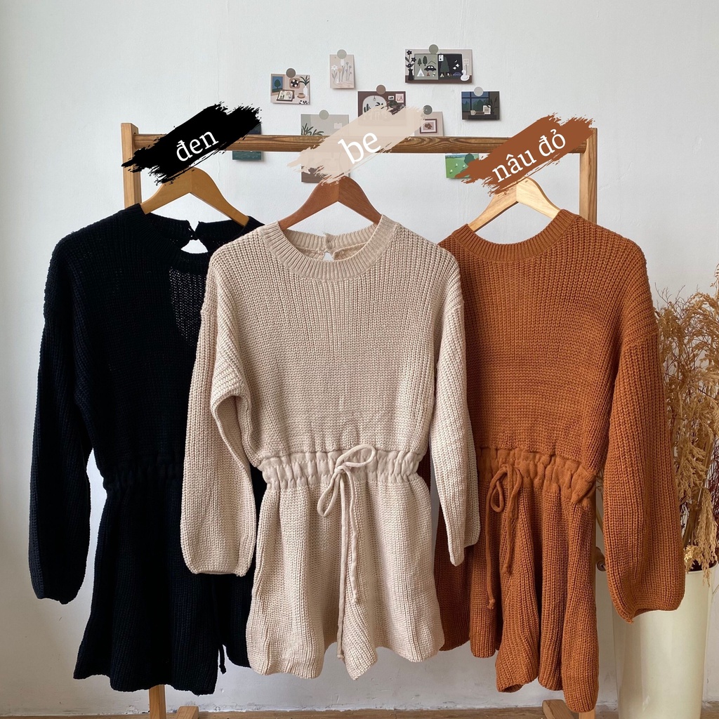 Jumpsuit len nữ ba màu | AJ2351