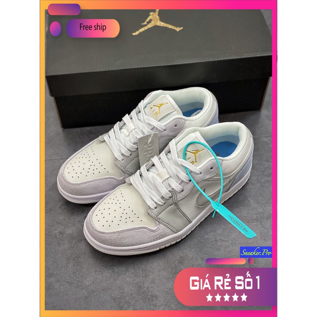 ( FULL BOX ) Giày thể thao Air Jordan 1 Low Paris cho nam nữ siêu đẹp, giày thể thao thấp cổ, jordan 1 cổ thấp