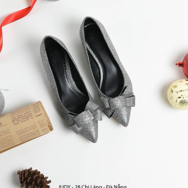 GIÀY CAO GÓT VIMILY NƠ MŨI NHỌN CAO 2 CM XINH YÊU HÀNG VNXK