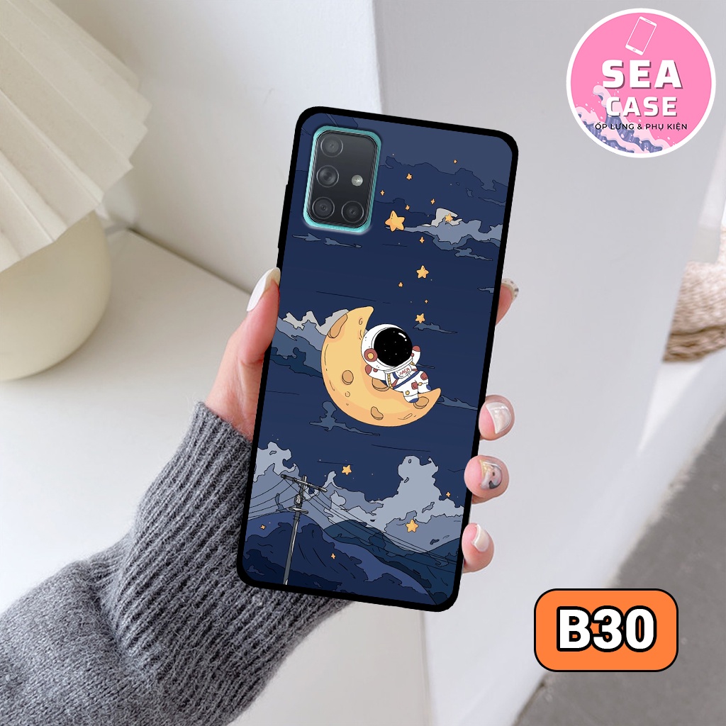 Ốp lưng Samsung A51/ A71/ M51 hình vũ trụ,hoạt hình,phi hành gia – ốp nhựa chống trầy,chống va đập
