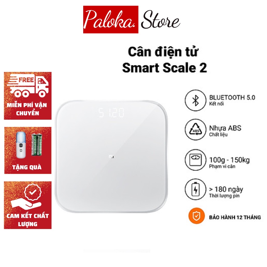 Cân điện tử Xiaomi - Cân thông minh Smart Phone XIAOMI Mi Body Fat / Digital Weight Scale 2 kiểm tra sức khoẻ đo lượng