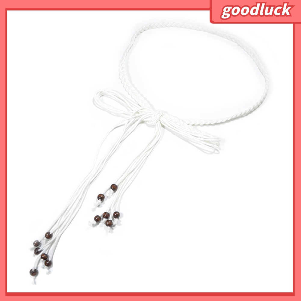 Thắt Lưng Dây Bện Đính Hạt Phong Cách Bohemia Cho Nữ