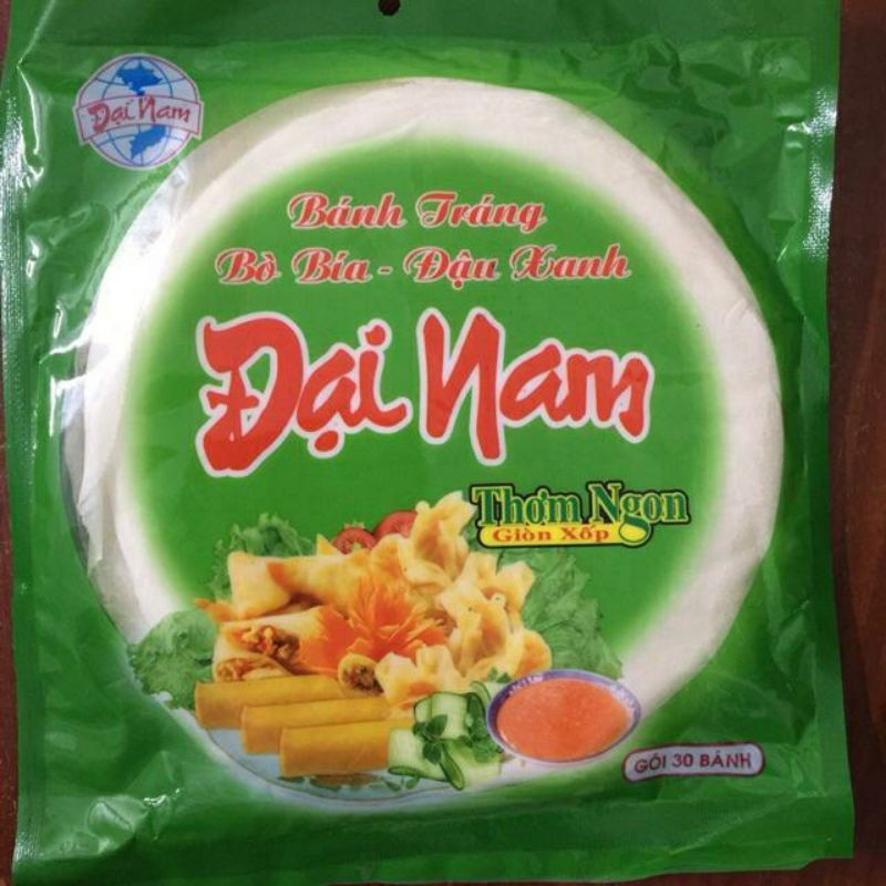 Bánh tráng pía cuốn chả giò 30 cái/gói