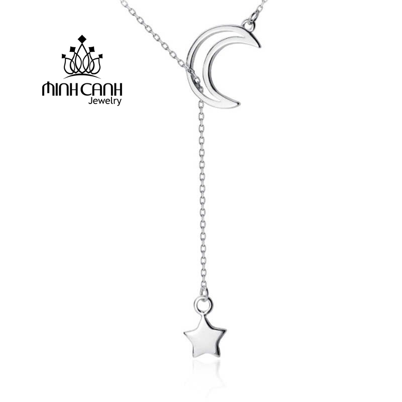 Dây Chuyền Bạc Trăng Khuyết Treo Minh Canh Jewelry