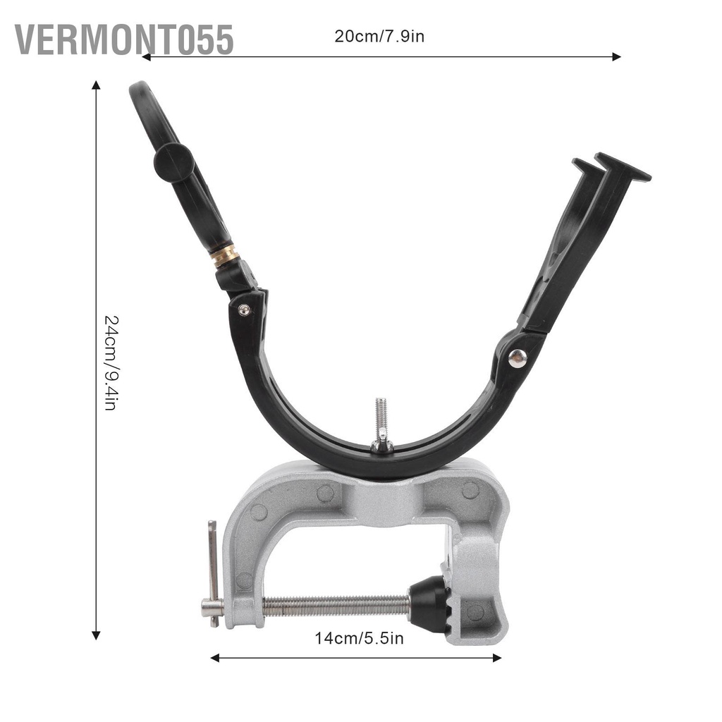 Có thể bán buôn Giá đỡ cần câu cá Có thể gập lại được cực trên biển bằng kim loại chống trượt 24x20cm Vermont055 Hàng giao ngay