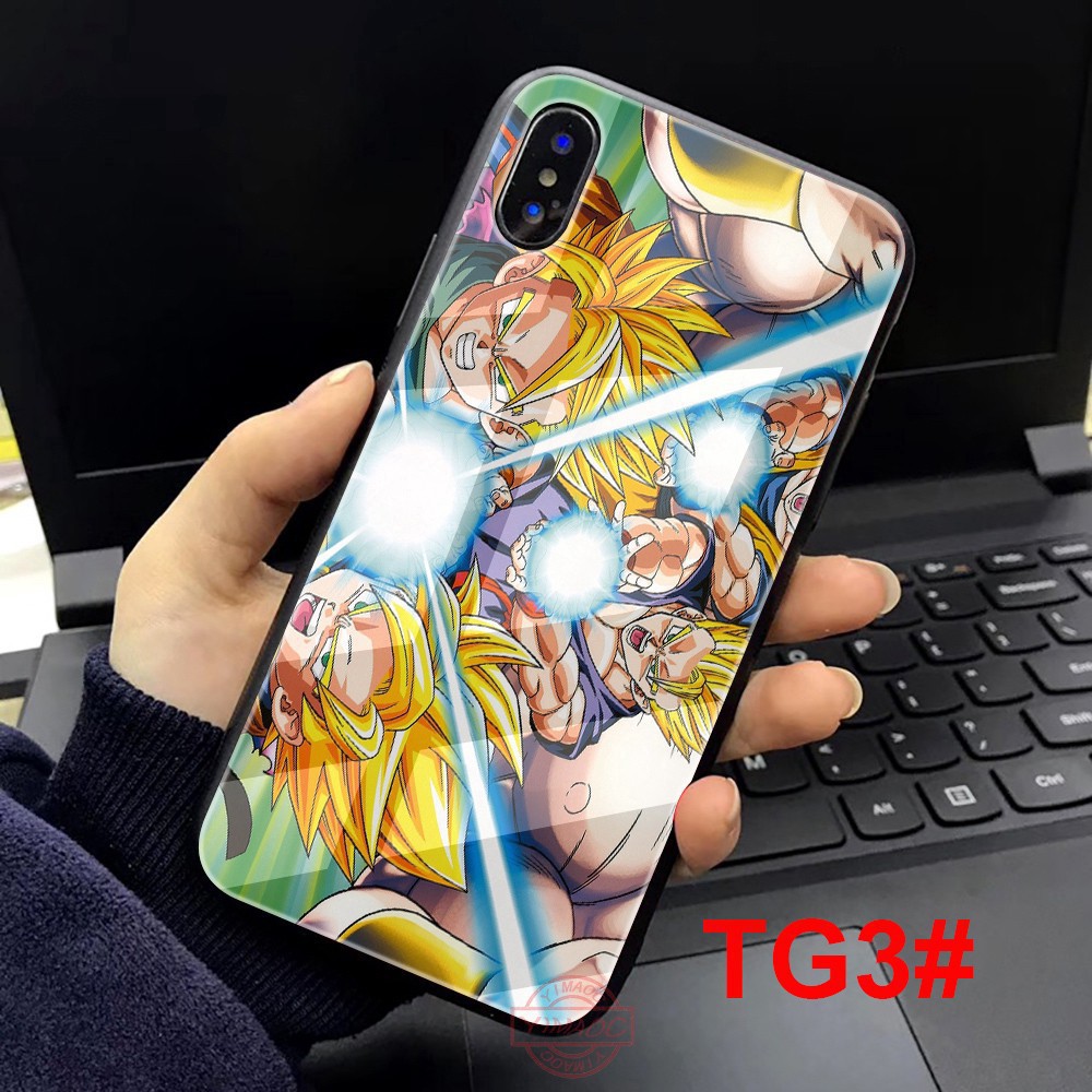 [Bb123]Ốp điện thoại mặt gương in hình Dragon Ball Z Son Goku Super cho iPhone 6 6S 7 Plus 8 Plus XR X XS Max