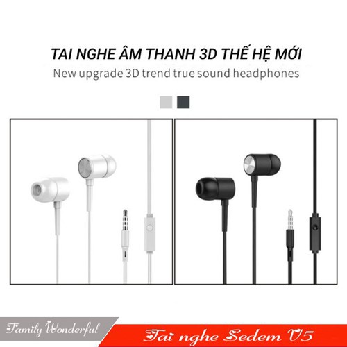 Tai nghe V5 Cách Âm Super Bass Cực Chất