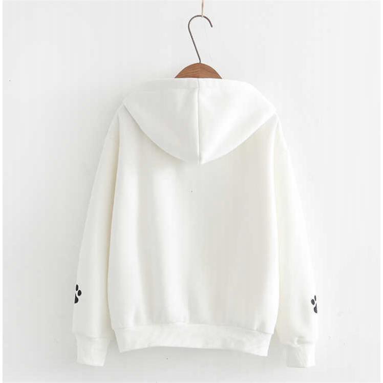 Áo Hoodie Nữ Mặt Mèo Vải Nỉ Bông Êm Ái Thiết Kế Dễ Thương Đáng Yêu - MSP T29