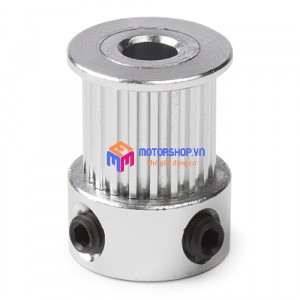 MTS Puly Bánh Răng Nhôm 5M 10 Răng Bản 16mm Trục 5mm và 8mm