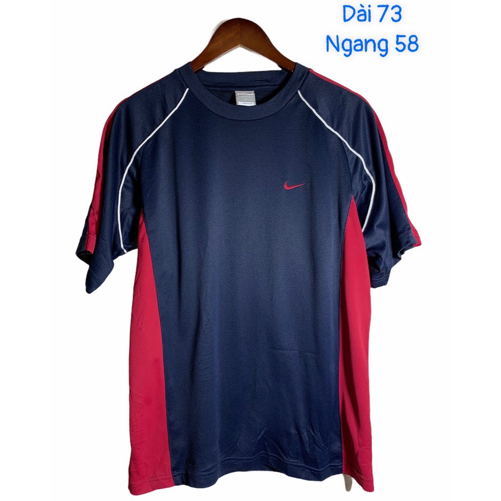 Áo thun ngắn tay cổ tròn tee hiệu NIKE dry fit chính hãng secondhand