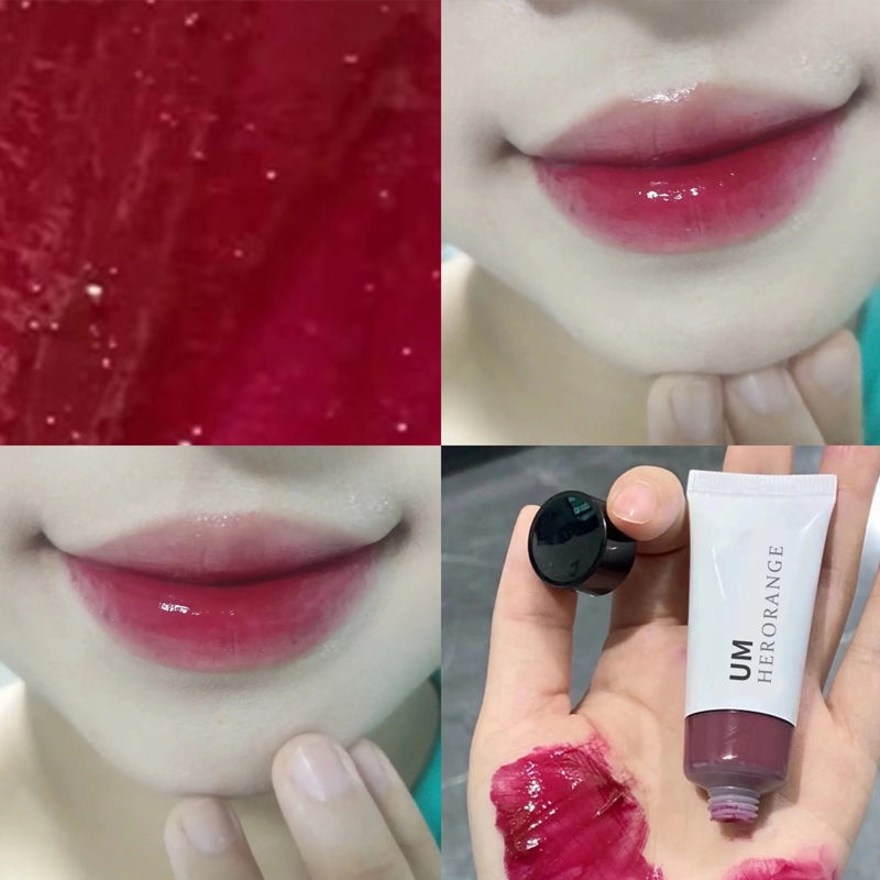 Son Môi Dạng Lỏng Màu Dâu Tây / Kem Má Hồng Hai Công Dụng Herorange