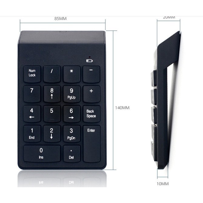 Bàn phím số không dầy, bluetooth cho PC/ Laptop- Nhỏ gọn, tiện dụng