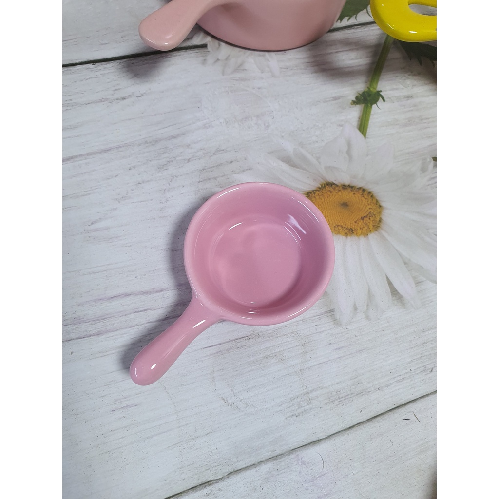 🥝Chảo mini, chảo rót mini gốm sứ tráng men cao cấp🥝