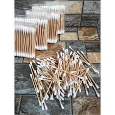 Tăm bông cán gỗ bịch 100 que