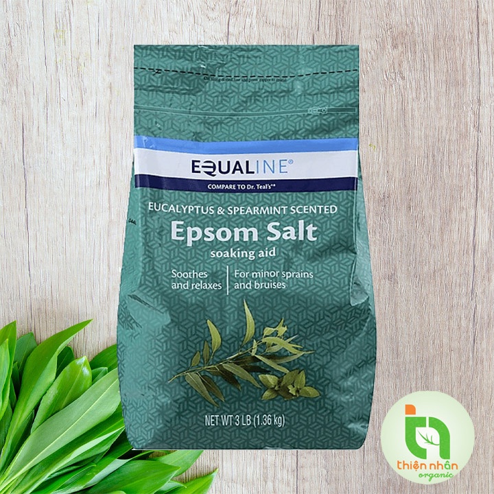 Muối tắm Epsom salt Equaline hương bạch đàn và bạc hà 1.36kg Eucalyptus &amp; spearmint scented