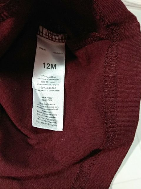 Áo thun dài tay cho bé 12th VNXK