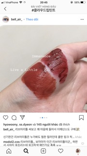 Son kem lì Cloud lip tint (có hoá đơn)