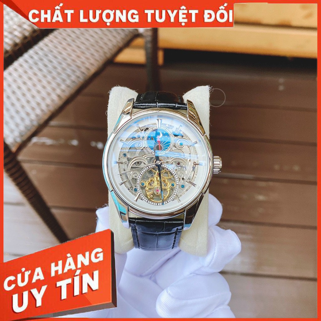 Đồng Hồ Nam Omega Cao Cấp Sang Trọng Chạy Cơ Tự Động Chống Nước,Chống Trầy Xước Size 43mm