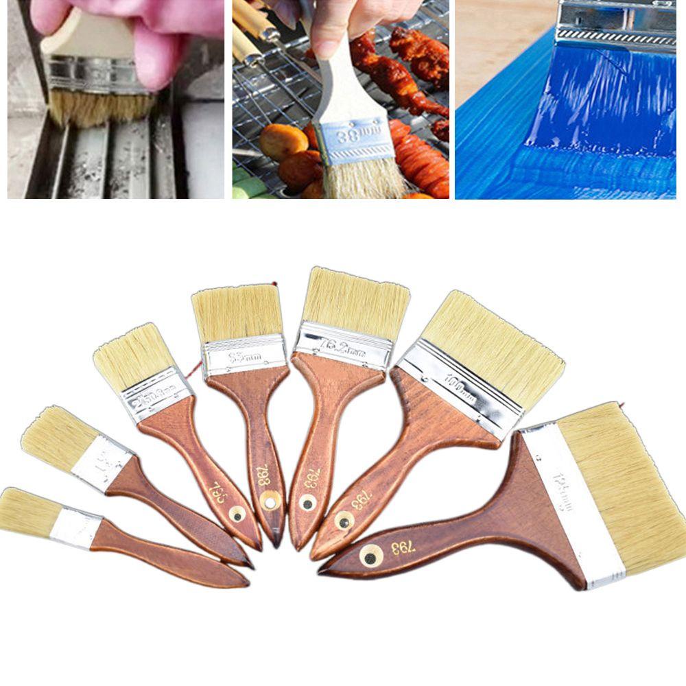 Cọ Vẽ Trang Trí Tường / Nướng Bbq Cán Gỗ Bền Bỉ