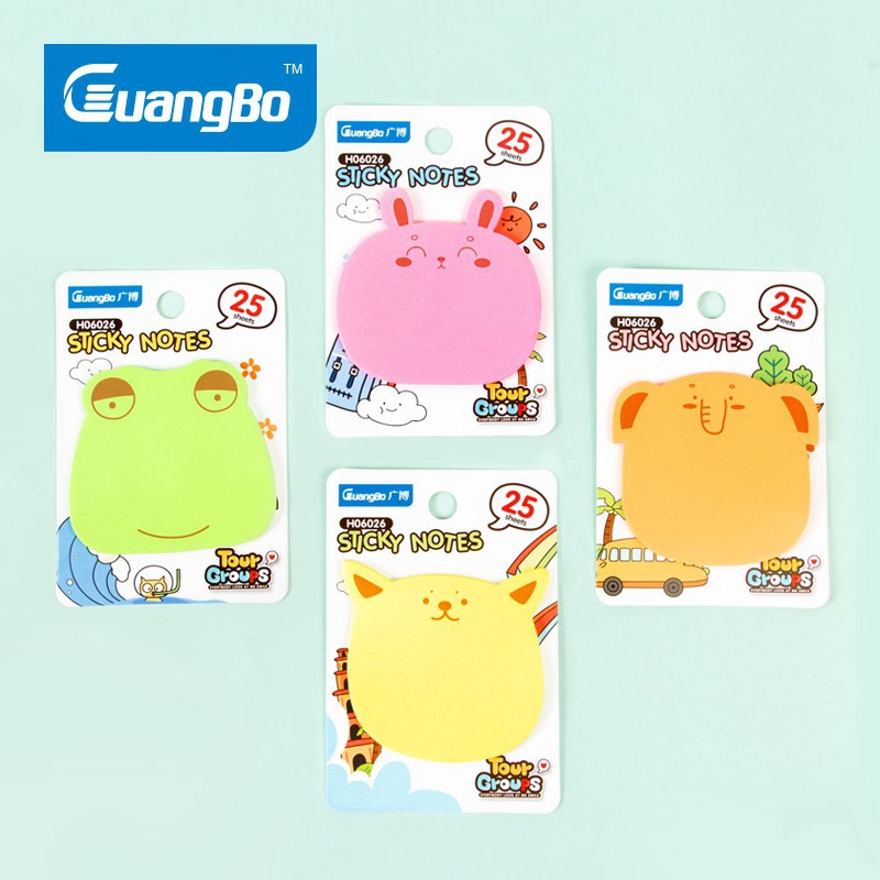 Giấy note ghi nhớ học sinh Guangbo 4 màu H06026