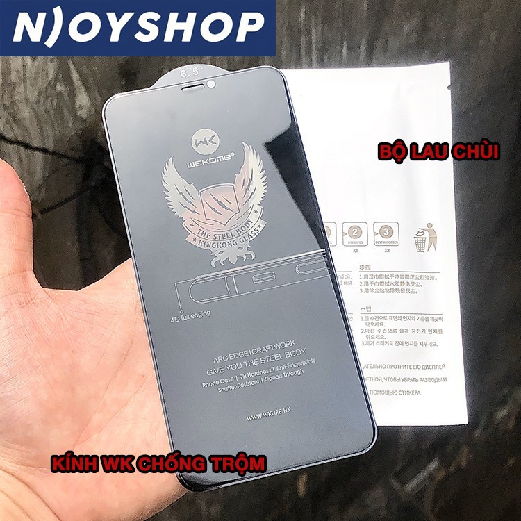 Miếng Dán Cường Lực KINGKONG 4D Chống Nhìn Trộm Cho iPhone 13 Pro Max 12 Pro Max 11 Pro Max Xs Max X 8 Plus 7 Plus