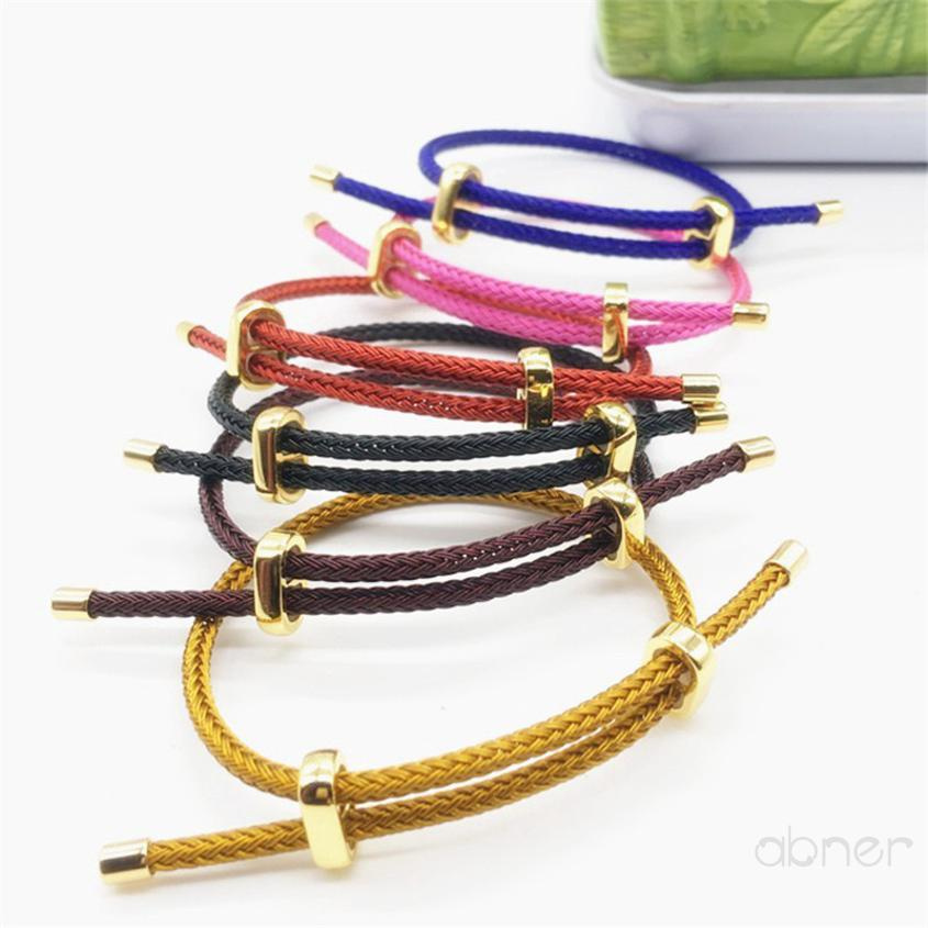 [Abner] 2mm2.5mm3mm Có Thể điều Chỉnh Dây Dây Vòng đeo Tay Có Thể đeo Vòng Tay Hạt Vàng Cứng Và Nam Nữ Dây đeo Tay Màu đỏ