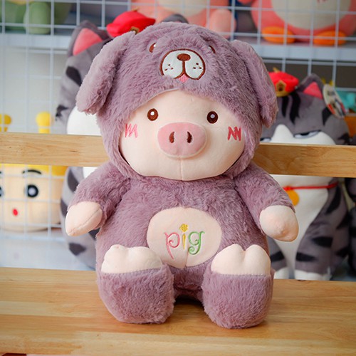 Gấu Bông Heo Con Áo Bông Siêu Xịn Siêu Cute 30 cm - 60 cm