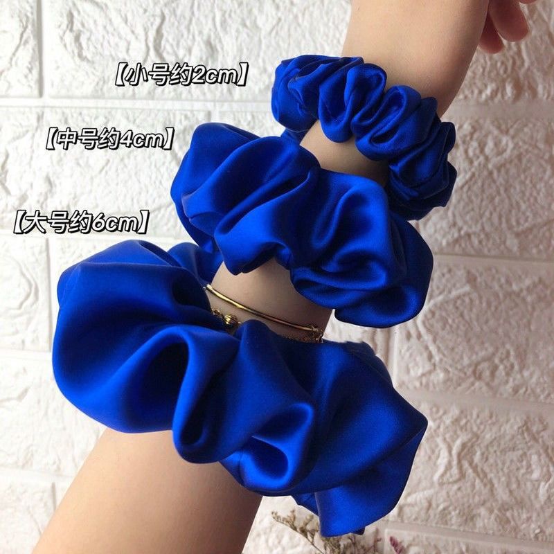 Dây Cột Tóc Màu Xanh Dương Phong Cách Hàn Quốc Mới
