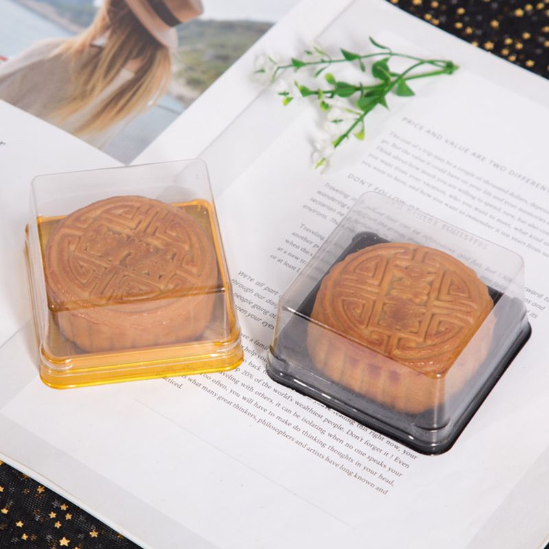 Set 50 Hộp Đựng Bánh Trung Thu Hình Vuông 63 100g