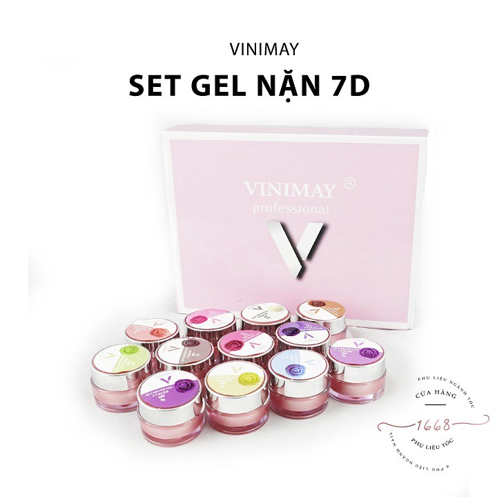 VINIMAY (SET) GEL NẶN 7D CHÍNH HÃNG 100% (013 - 024)