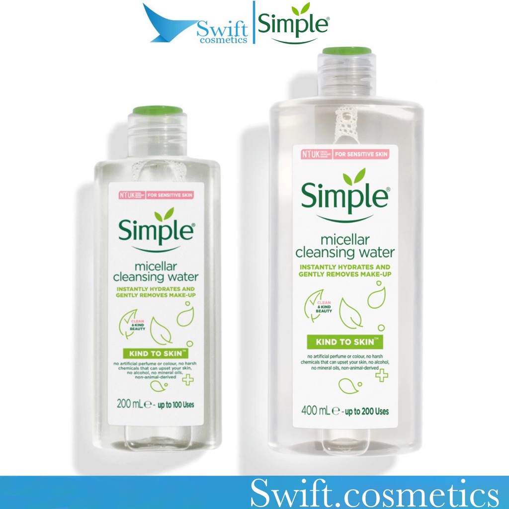 Nước Tẩy Trang Simple Kind To Skin Micellar Cleansing Water 400ml