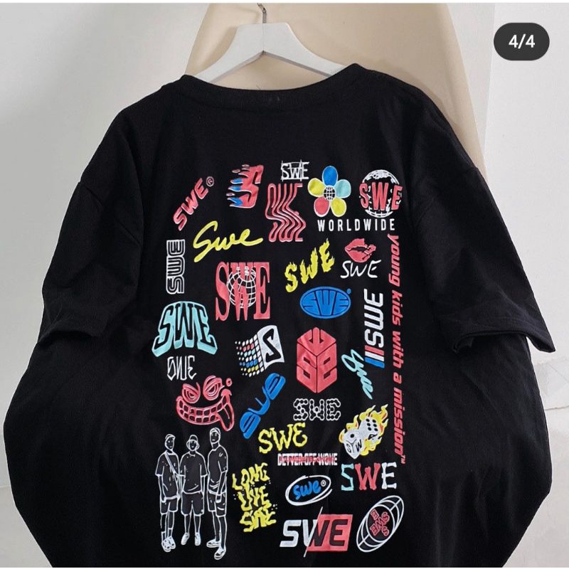 Áo thun IN CWE  áo phông unisex freesize nam nữ
