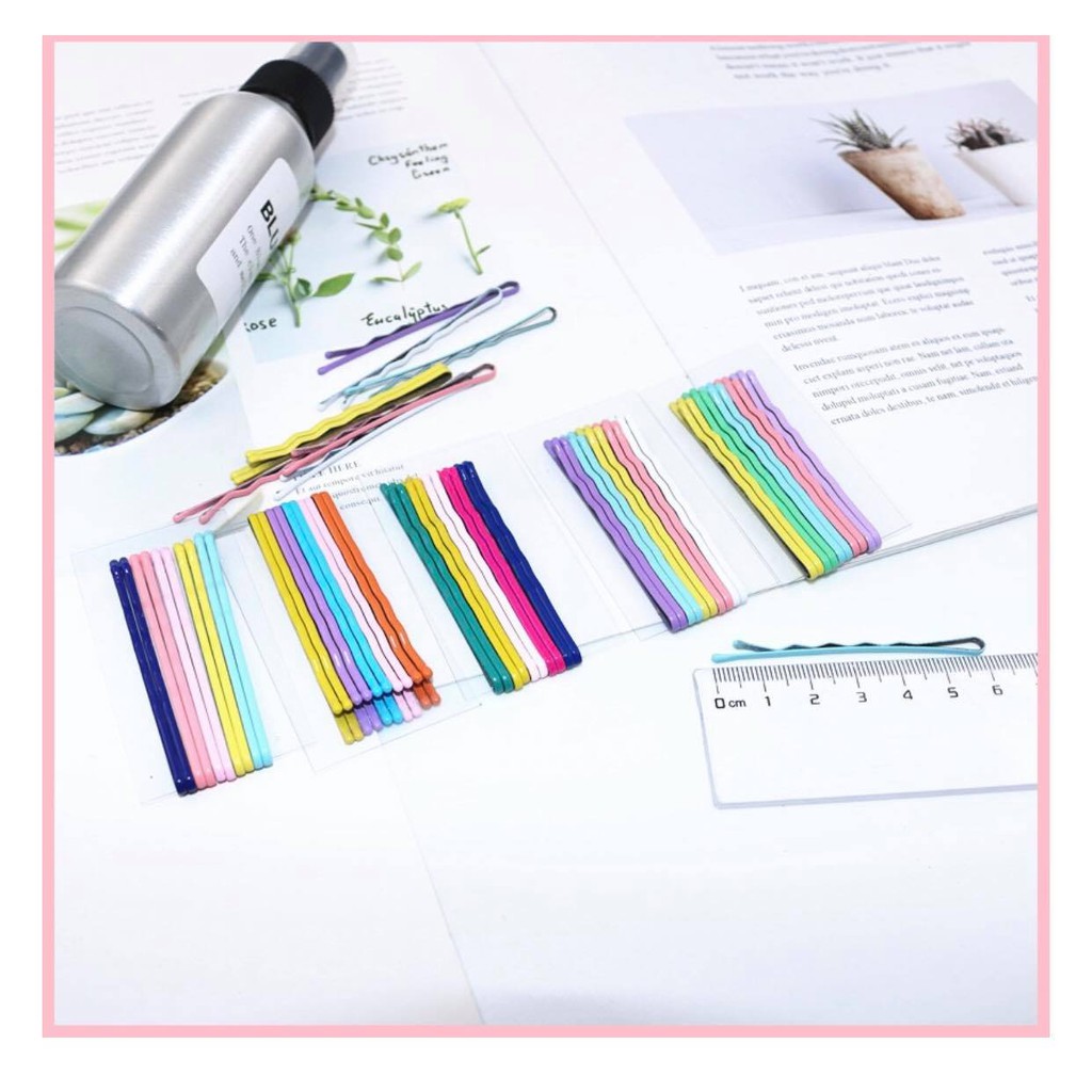 Set 10 kẹp tóc 7 sắc màu