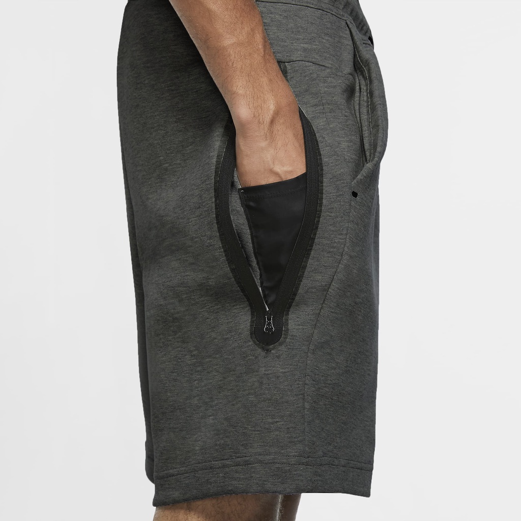 NIKE - Quần ngắn thể thao nam nữ Nike Sportswear Tech Fleece Short - Xám ghi