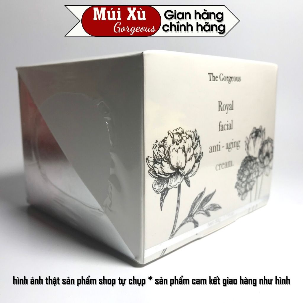 Kem cừu múi xù Gorgeous dùng cho ban ngày giúp làm trắng da nâng cơ chống nắng lọ 50g