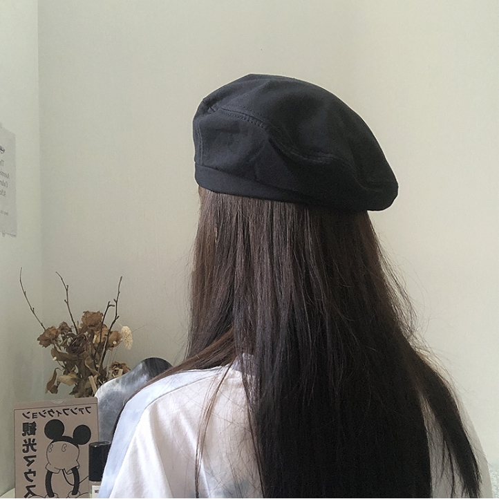 Mũ Beanie Logo M Mũ Beret Màu Trơn Thời Trang Thu đông Cho Nữ